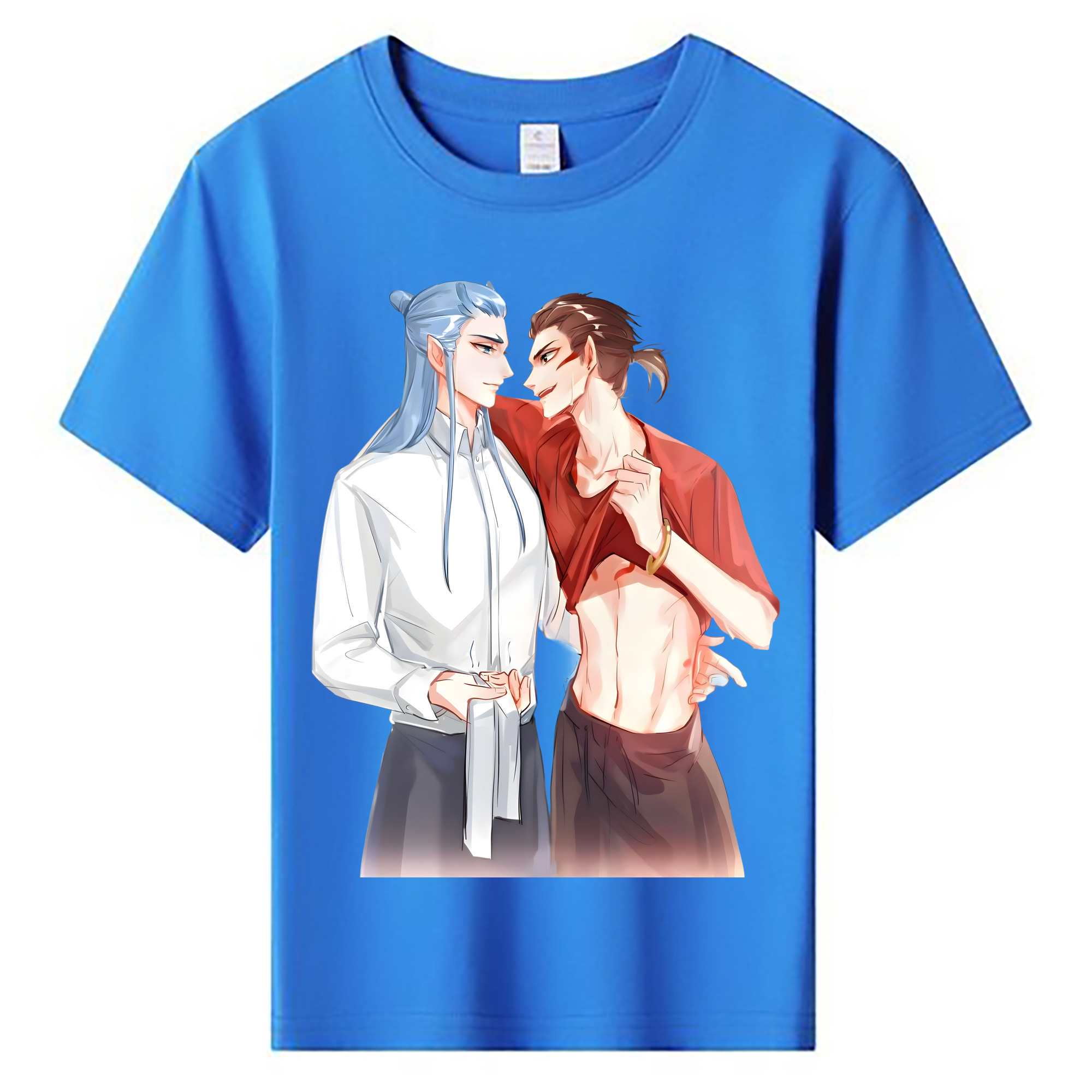 （画像用） Ne Zha 2 ナタ 魔童の大暴れ 綿100％キッズTシャツ（フロントプリント）